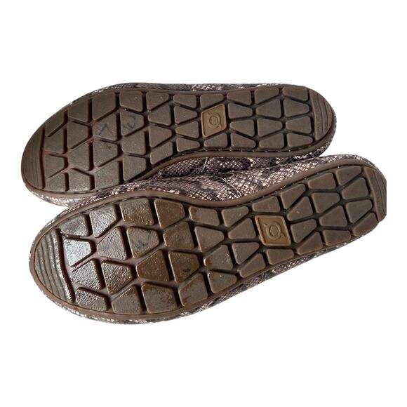 Born Sebra Leather Slip On Flats Women’s 6.5 Snakeskin - Picture 5 of 5